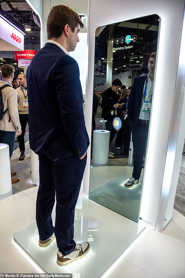 DailyMail.com reporter tries out the new Withings mirror