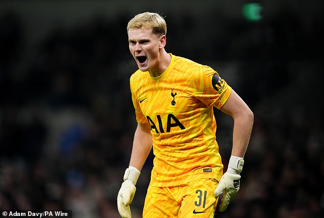 Just days after signing for the club, Antonin Kinsky stood out in goal for Spurs