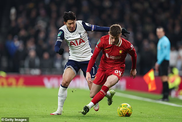 Conor Bradley took the opportunity to take the place of Trent Alexander-Arnold in London