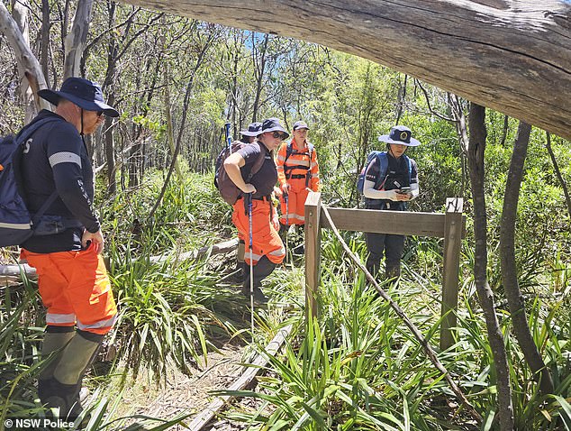 More than 300 people from multiple agencies were involved in the 13-day search for Mr Nazari, including the SES (pictured)