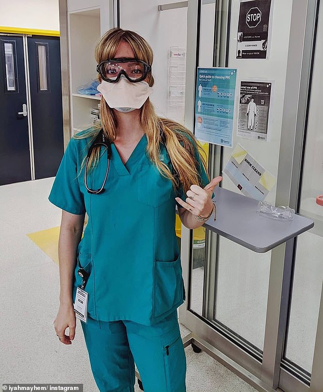 May, who got her first break after a chance meeting with rapper Shaggy while attending medical school in New York, has posted Instagram photos from her previous medical career