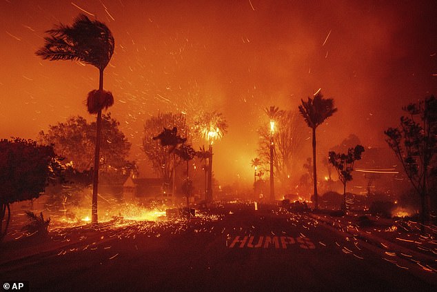 The Palisades Fire, currently the largest of 35 active fires, has consumed nearly 3,000 acres and is zero percent contained