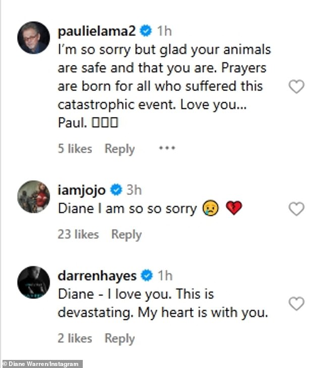 Legendary songwriter Paul Williams, pop star JoJo and Savage Garden alum Darren Hayes shared their support for Warren