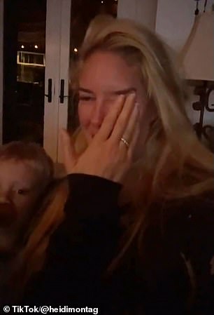 Heidi was inconsolable as she found herself crying on Snapchat early Wednesday morning