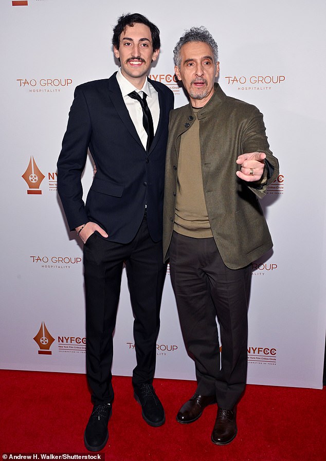 John Turturro, 67, was joined at the event by his handsome son Diego Turturro, 24