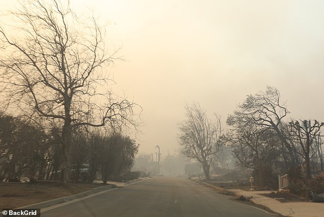 Nearly every other home on the It Chapter Two star street was destroyed by the fires