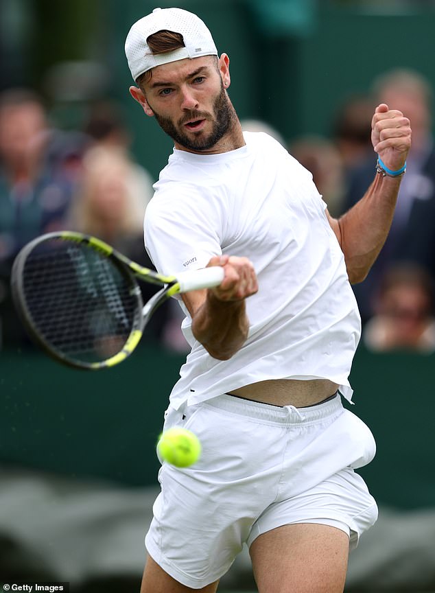 The Australian firefighter will face Britain's Jacob Fearnley (pictured) in his first match - with very tough tests in store as he progresses against the world number 86