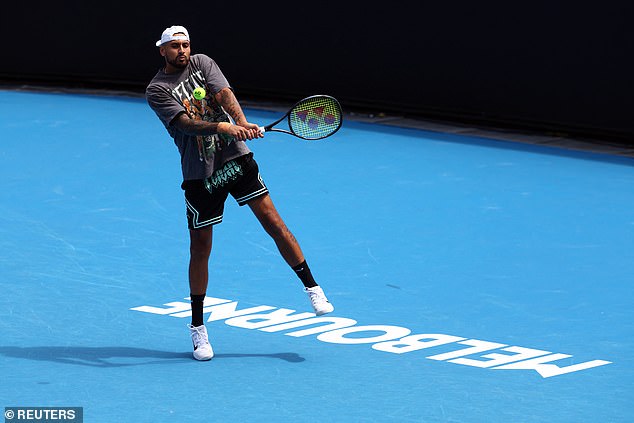 While fears over his fitness have increased, Kyrgios has now given fans hope he will feature at Melbourne Park ahead of the first round on Sunday.