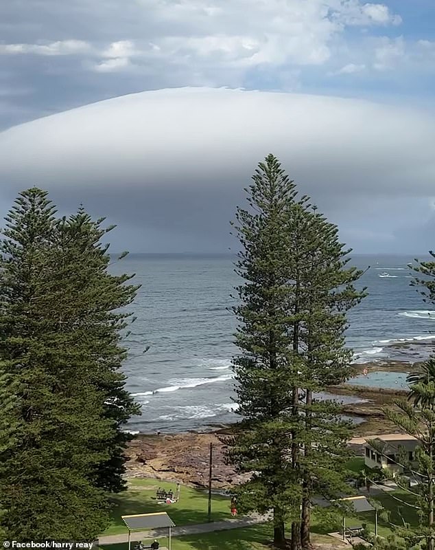 Residents of Cronulla in Sydney's south were shocked in December by the unusual appearance of a cloud formation that resembled a spaceship