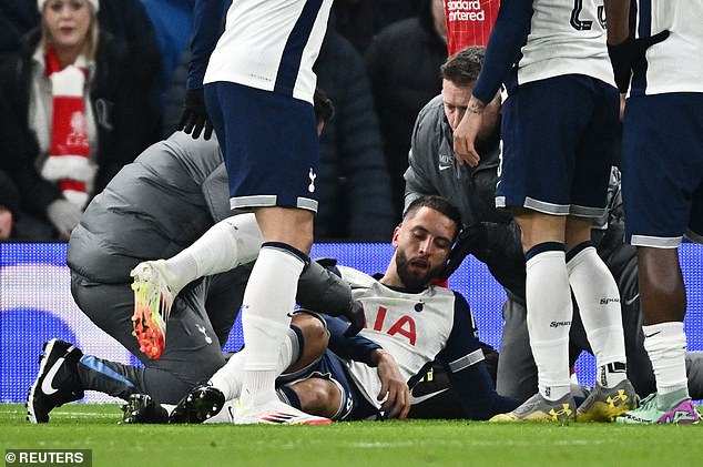 Bentancur appeared to be unconscious on the pitch after his worrying fall