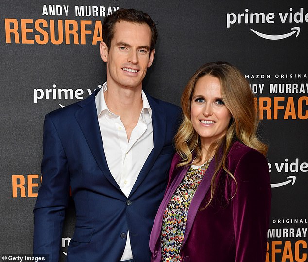 Murray revealed that his wife Kim (right) was 'very positive' about his decision to coach Djokovic