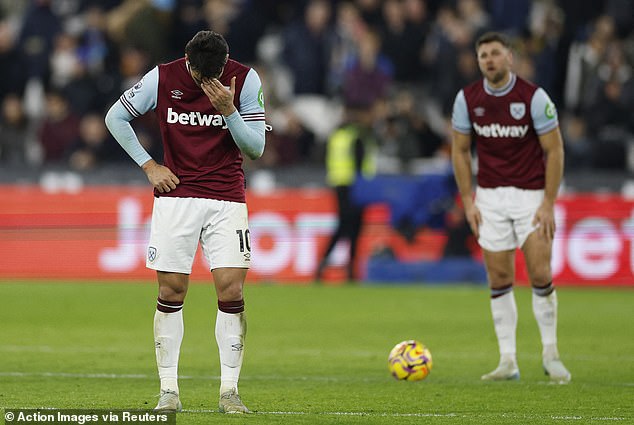 The Hammers have won just six of their Premier League matches this season