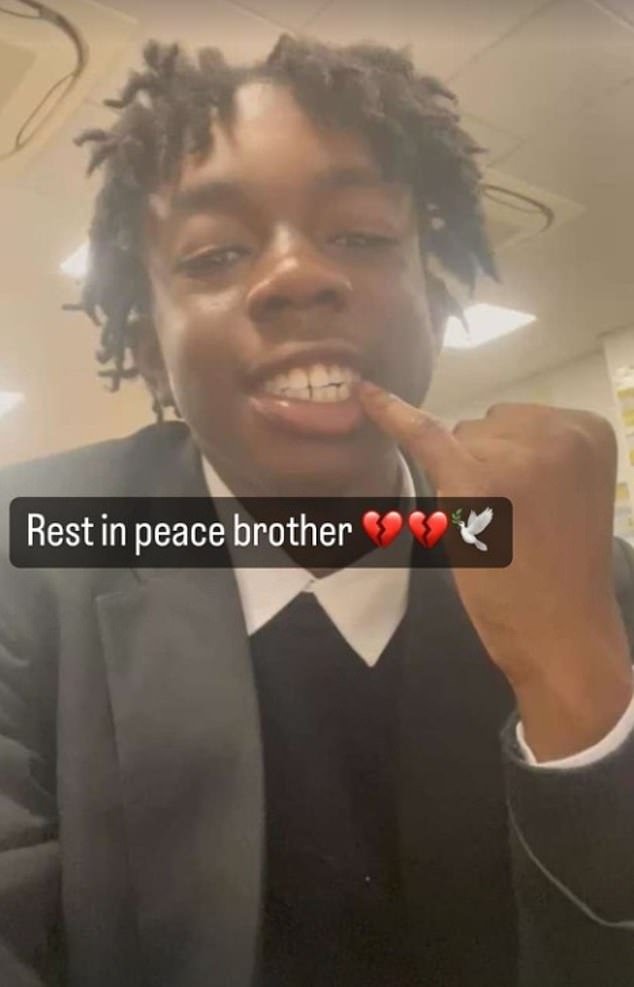 Kelyan's death comes less than four months after the murder of another teenager - Daejaun Campbell, 15 (pictured) - who was also fatally stabbed in Woolwich in September last year