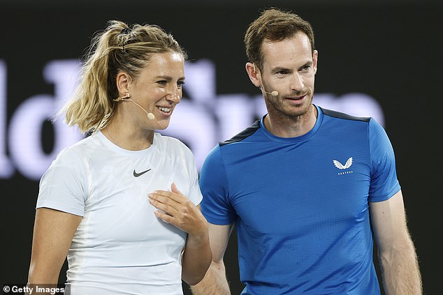 Murray teamed up with Victoria Azarenka, who jokingly criticized the British star and claimed Djokovic's son could do better than him.