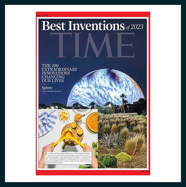 Mr Gransbury's product was immediately recognized for its innovative design and was named one of Time Magazine's Best Inventions in 2023 and featured on Oprah's Favorite Things.