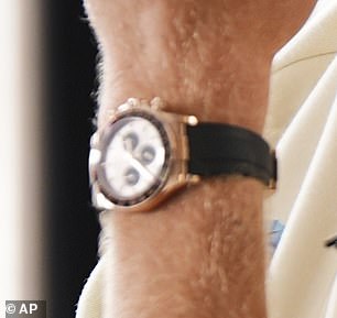 Sinner wore a beautiful Rolex Daytona