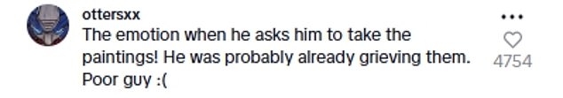 Users were heartbroken for the homeowner, with the comments section of the clip, posted to social media, flooded with sympathetic messages