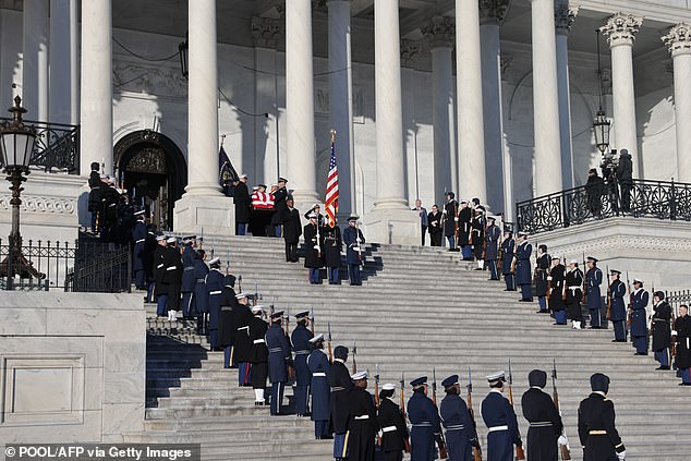 Carter's remains leave the U.S. Capitol ahead of his state funeral