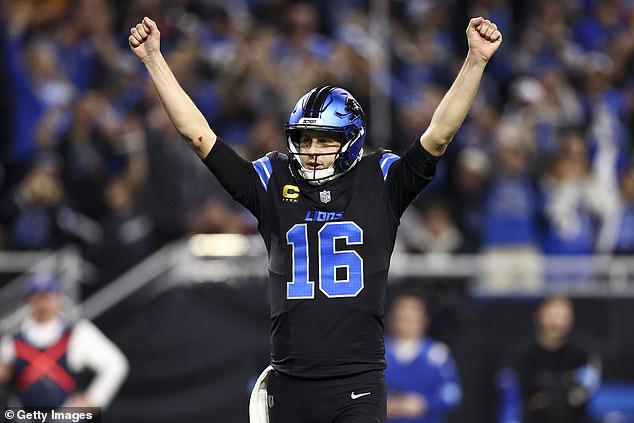 The Detroit Lions are the No. 1 seed in the NFC, but they are projected to lose in the playoffs