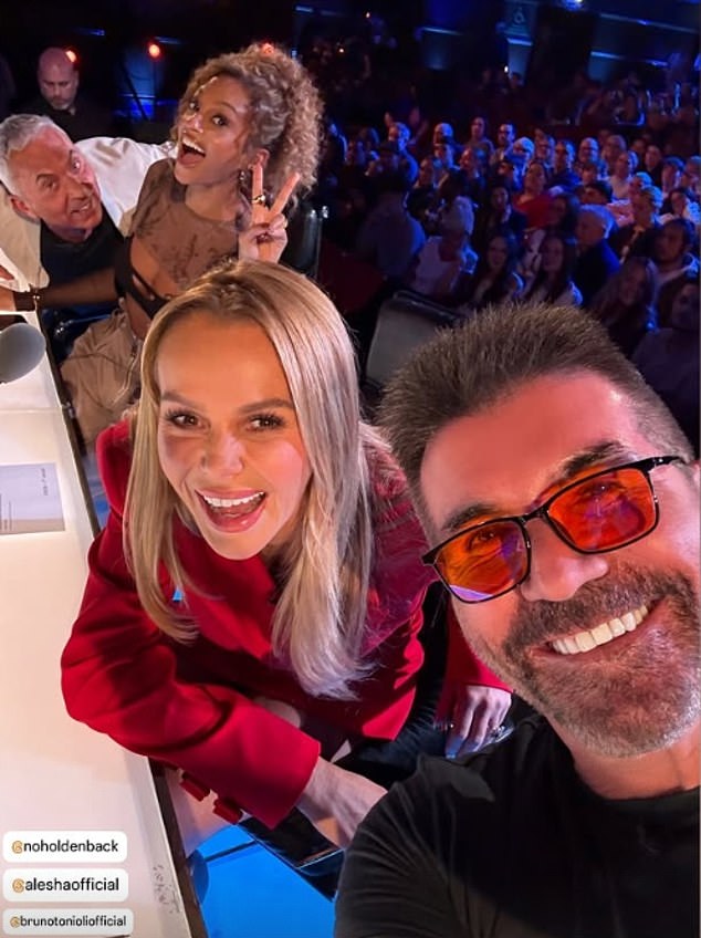 The 65-year-old TV mogul wears orange glasses to protect his eyes while shooting in the studio during the Britain's Got Talent shows and to help with his migraines