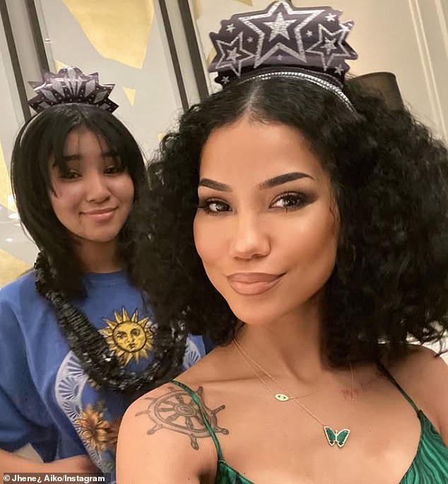 Jhene is a mother of two and has a 16-year-old daughter named Namiko Love Browner (pictured left with Jhene) with ex O'Ryan and a two-year-old son Noah Hasani with current boyfriend Big Sean