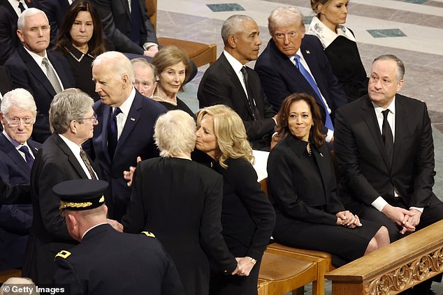 1736451156 964 Jill Biden and Kamala Harris have a very tense conversation