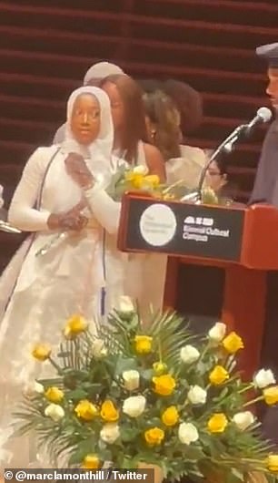 Hafsah Abdur-Rahman (pictured) and Saleemah Burch graduated from Philadelphia High School for Girls when Lisa Mesi denied them their diploma