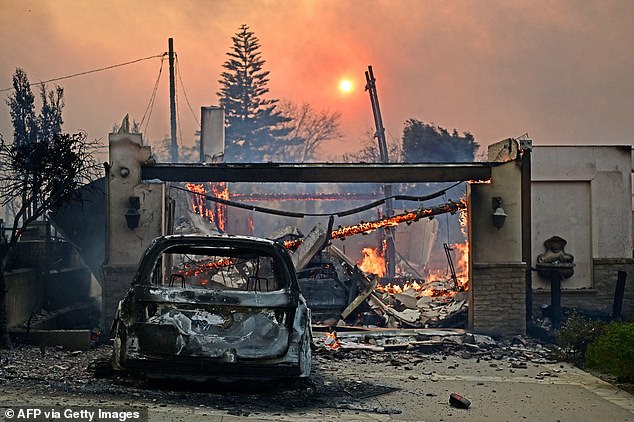 The forecaster estimates that between $52 billion and $57 billion in preliminary damages and economic loss have been incurred as a result of the fires.