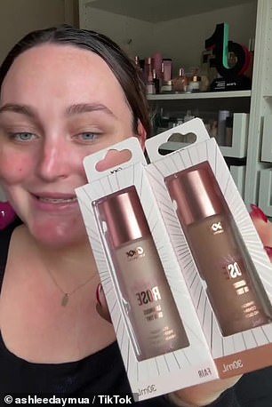 Ashlee then used Oxx Beauty's Illuminous Skin Tints, which retail for just $12