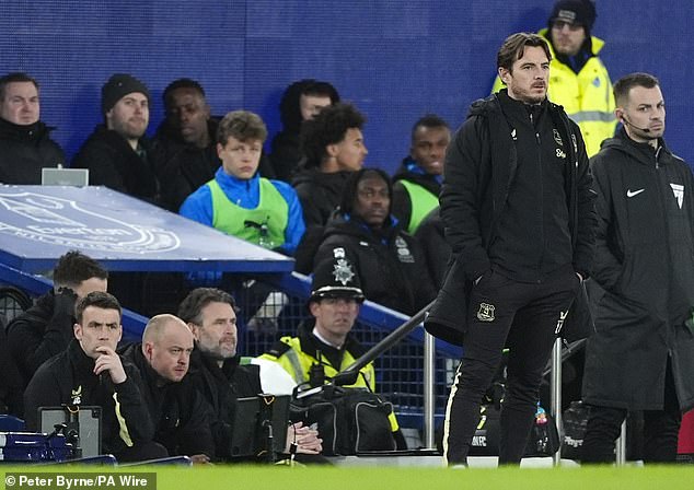 Baines was most visible on the sidelines of Everton's interim managers during the match