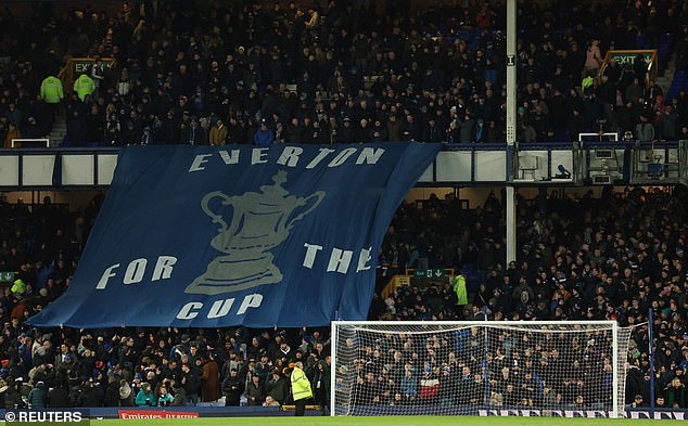 Everton fans appeared dazed and confused by the news, despite the important cup tie