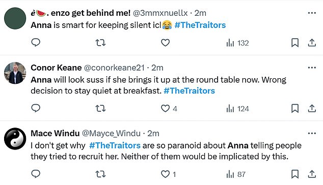 1736460875 232 The Traitors brand Anna a ticking timebomb after she turns