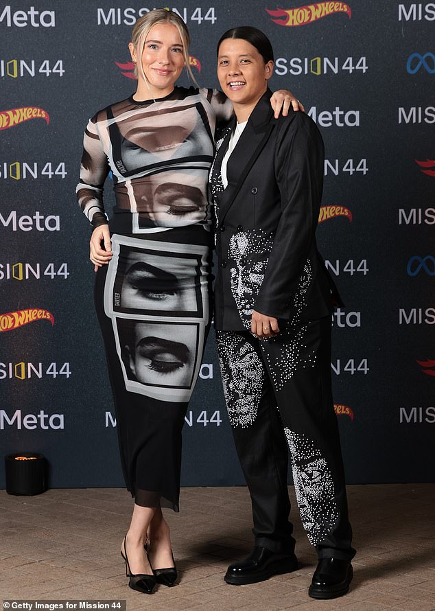 Kerr is preparing for a big 2025 now that her partner Kristie Mewis (pictured left) is pregnant