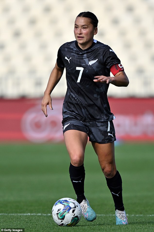 Riley (pictured playing for New Zealand) was born in Los Angeles