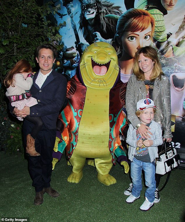 Brit Mark made his move to America permanent after selling his sprawling Hampshire home for £6.5 million in August 2021 (pictured with his wife and two of his children in 2013)