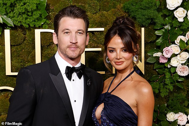 Miles Teller and his wife Keleigh, seen here Sunday at the Golden Globes, had secured their dream home for $7.5 million in 2023 before losing it to the fires this week