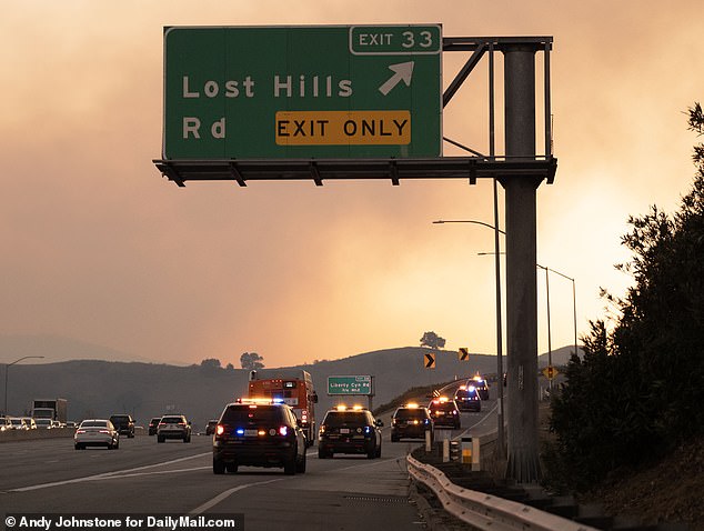 Locals have been ordered to evacuate as the fires continue to spread across Southern California