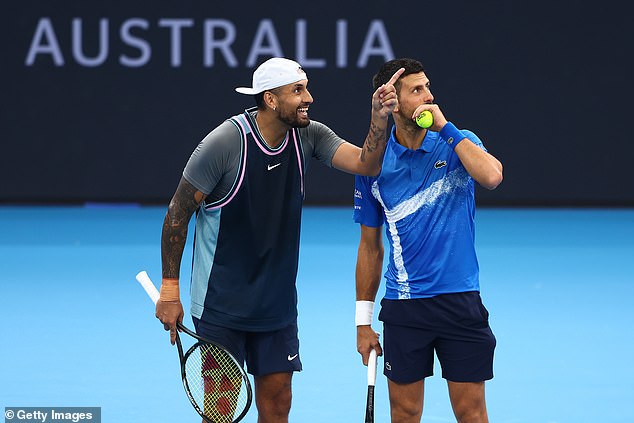 Kyrgios and doubles partner Novak Djokovic delighted the Brisbane crowd on New Year's Day - and he believes the sport needs an injection of personality