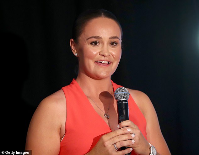 Ahead of the start of the Australian Open on Sunday, former world champion Ash Barty (pictured) has tipped two very unlikely names to win