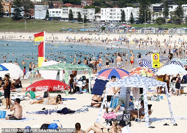 A debate has broken out online over the use of cabanas to reserve spots on the shoreline