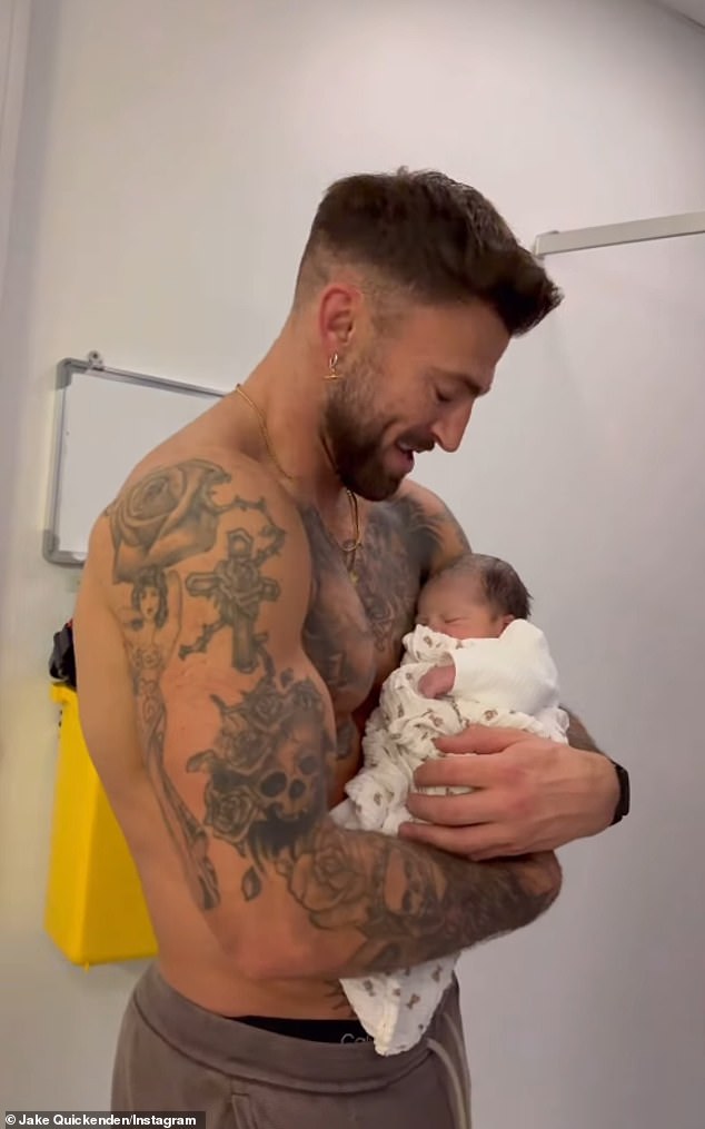 The former X Factor star shared an adorable video of the toddler's arrival into the world on Instagram on Friday morning and also revealed his name