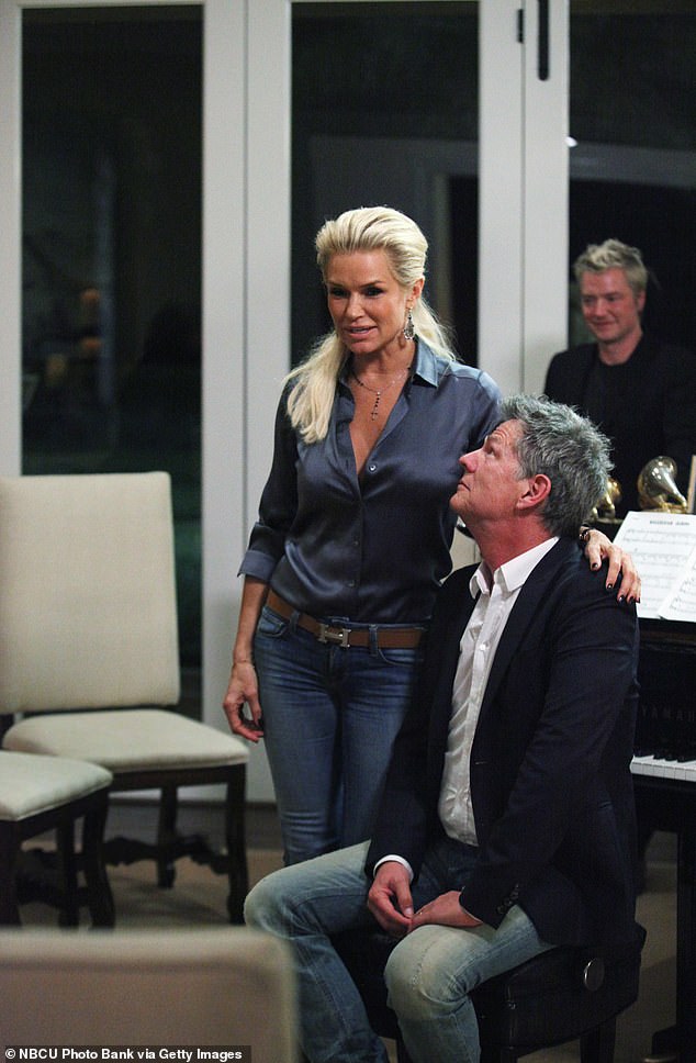 The house was featured on multiple seasons of RHOBH and was known as the location of the infamous Don't Sing For Your Supper episode in season three; pictured: Yolanda and David still on RHOBH