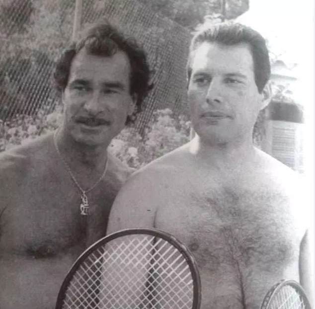 The famous hotel boss - who was dubbed the Hugh Hefner of Ibiza - died in February 2019 at the age of 84 after a battle with cancer (pictured with Freddie Mercury)