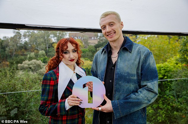 Chappel Roan was crowned the winner of the popular award on Friday after being chosen by a panel of more than 180 industry experts and artists, including Elton John, Sam Smith and Dua Lipa.  [Pictured with Jack Saunders]