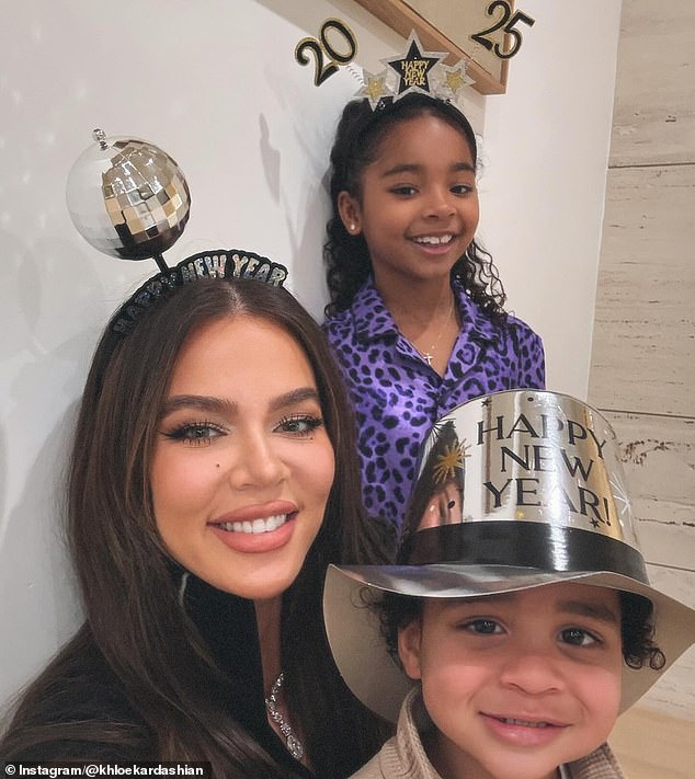 Khloe Kardashian, 40 (pictured with her two young children) shot a suspected arsonist as the Kenneth Fire threatened her famed Calabasas neighborhood