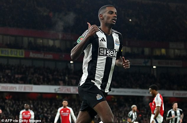 The Swedish striker has been in red-hot form for the Magpies, scoring his 50th goal for the club in a 2-0 win over Arsenal this week