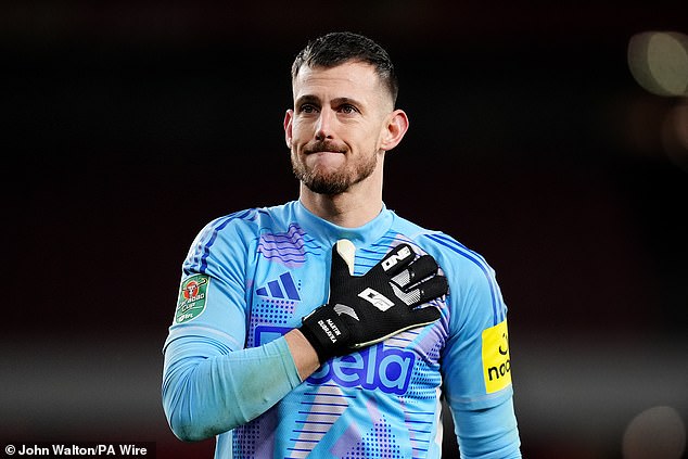 Dubravka appeared to say a tearful farewell to the Newcastle fans after Tuesday's win over Arsenal