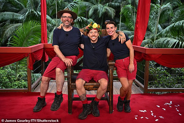 The WAG took part in last year's series of the ITV show, where they finished second to Richard Coles (left) behind McFlyn's Danny Jones (centre)