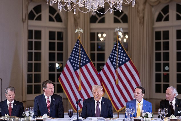 Trump was asked about the sightings by reporters Thursday evening as the president-elect met with Republican governors at his club at Mar-a-Lago