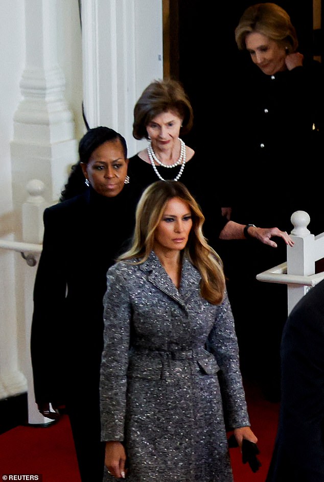 Melania defied convention at Rosalynn Carter's funeral in 2023, choosing to wear gray instead of traditional black.